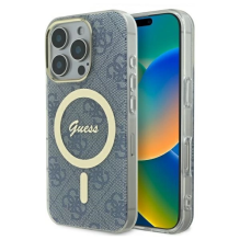 Guess IML 4G MagSafe iPhone 16 Pro dėklas – mėlynas