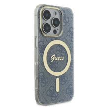 Guess IML 4G MagSafe iPhone 16 Pro Case - Blue