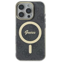 Guess IML 4G MagSafe iPhone 16 Pro Case - Black