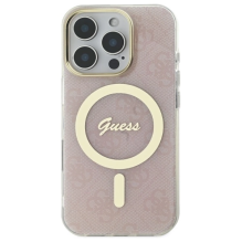 Guess IML 4G MagSafena iPhone 16 Pro Case - Pink