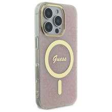 Guess IML 4G MagSafena iPhone 16 Pro Case - Pink