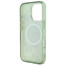 Guess IML Flower &amp; Tonal Circle MagSafe case for iPhone 16 Pro - green