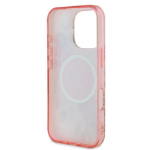 Guess IML Flower &amp; Tonal Circle MagSafe iPhone 16 Pro Case - Pink