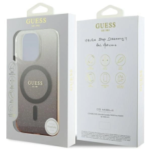 Guess IML Glitter Gradient MagSafe iPhone 16 Pro dėklas – rudas