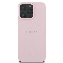 Guess Grained Ring MagSafe iPhone 16 Pro Case - Pink