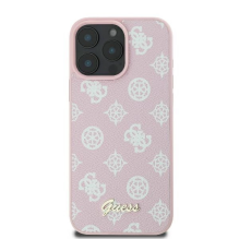 Guess Peony Script Logo MagSafe iPhone 16 Pro Case - Pink