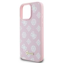 Guess Peony Script Logo MagSafe iPhone 16 Pro Case - Pink