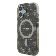 Guess IML 4G Background MagSafe iPhone 16 Plus Case - Brown