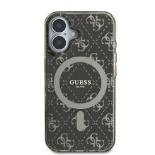 Guess IML 4G Background MagSafe iPhone 16 Plus Case - Brown