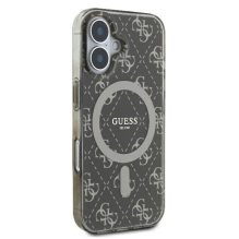 Guess IML 4G Background MagSafe iPhone 16 Plus Case - Brown