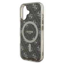 Guess IML 4G Background MagSafe iPhone 16 Plus Case - Brown