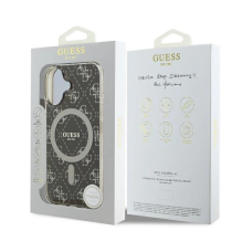 Guess IML 4G Background MagSafe iPhone 16 Plus dėklas – rudas