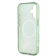 Guess IML Flower &amp; Tonal Circle MagSafe case for iPhone 16 Plus - green