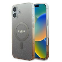 Guess IML Glitter Gradient MagSafe Case for iPhone 16 Plus - Brown