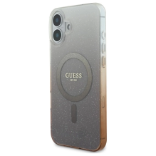 Guess IML Glitter Gradient MagSafe Case for iPhone 16 Plus - Brown