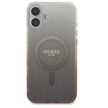 Guess IML Glitter Gradient MagSafe Case for iPhone 16 Plus - Brown