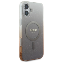 Guess IML Glitter Gradient MagSafe Case for iPhone 16 Plus - Brown