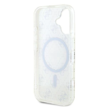 Guess IML 4G Background MagSafe iPhone 16 Case - White