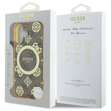 Guess IML Peony 4G fone MagSafe iPhone 16 dėklas – rudas