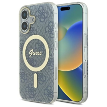 Guess IML 4G MagSafe iPhone 16 dėklas – mėlynas