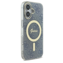 Guess IML 4G MagSafe iPhone 16 Case - Blue