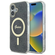 Guess IML 4G MagSafe iPhone 16 dėklas – juodas