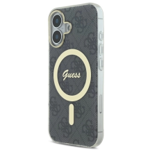 Guess IML 4G MagSafe iPhone 16 Case - Black