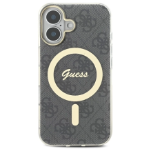 Guess IML 4G MagSafe iPhone 16 Case - Black