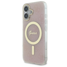 Guess IML 4G MagSafe iPhone 16 Case - Pink