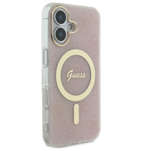 Guess IML 4G MagSafe iPhone 16 Case - Pink