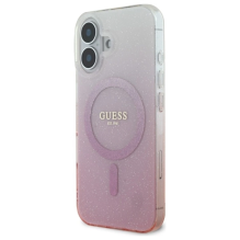 Guess IML Glitter Gradient MagSafe iPhone 16 Case - Pink