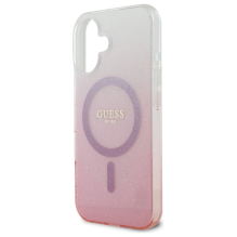 Guess IML Glitter Gradient MagSafe iPhone 16 Case - Pink