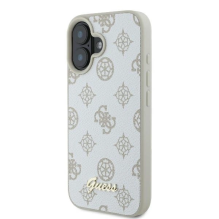 Guess Peony Script Logo MagSafe iPhone 16 Case - White