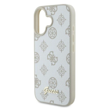 Guess Peony Script Logo MagSafe iPhone 16 Case - White