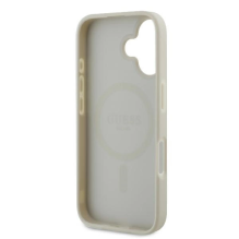 Guess Peony Script Logo MagSafe iPhone 16 Case - White