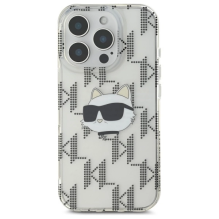 Karl Lagerfeld IML Choupette Head Electroplated iPhone 16 Pro Case - Clear