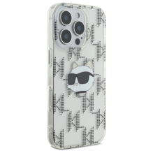 Karl Lagerfeld IML Choupette Head Electroplated iPhone 16 Pro Case - Clear