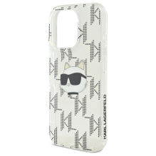 Karl Lagerfeld IML Choupette Head Electroplated iPhone 16 Pro Case - Clear