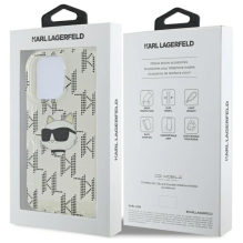 Karl Lagerfeld IML Choupette galvutė galvanizuota iPhone 16 Pro dėklas – skaidrus