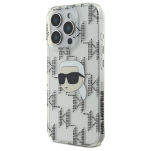 Karl Lagerfeld IML Karl Head Electroplated iPhone 16 Pro Case - Clear