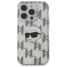 Karl Lagerfeld IML Karl Head Electroplated iPhone 16 Pro Case - Clear