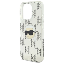 Karl Lagerfeld IML Karl Head Electroplated iPhone 16 Pro Case - Clear