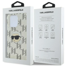 Karl Lagerfeld IML Karl Head galvanizuotas iPhone 16 Pro dėklas – skaidrus