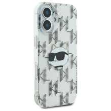 Karl Lagerfeld IML Choupette Head Electroplated iPhone 16 Case - Clear