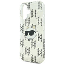 Karl Lagerfeld IML Choupette Head Electroplated iPhone 16 Case - Clear