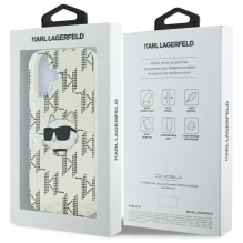 Karl Lagerfeld IML Choupette galvutė galvanizuota iPhone 16 dėklas – skaidrus