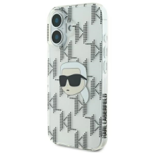 Karl Lagerfeld IML Karl Head Electroplated iPhone 16 Case - Clear