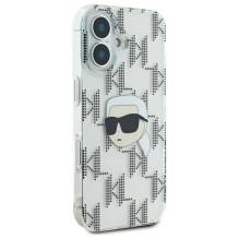 Karl Lagerfeld IML Karl Head Electroplated iPhone 16 Case - Clear