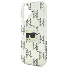 Karl Lagerfeld IML Karl Head Electroplated iPhone 16 Case - Clear