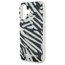 Karl Lagerfeld IML Zebra Pattern &amp; Cord iPhone 16 Case - Black